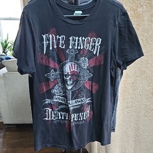 Pacifica Black Five Finger Death Punch Graphic Tee